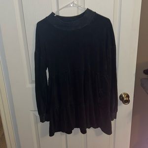 Charcoal Grey Long Sleeve Shirt/Dress